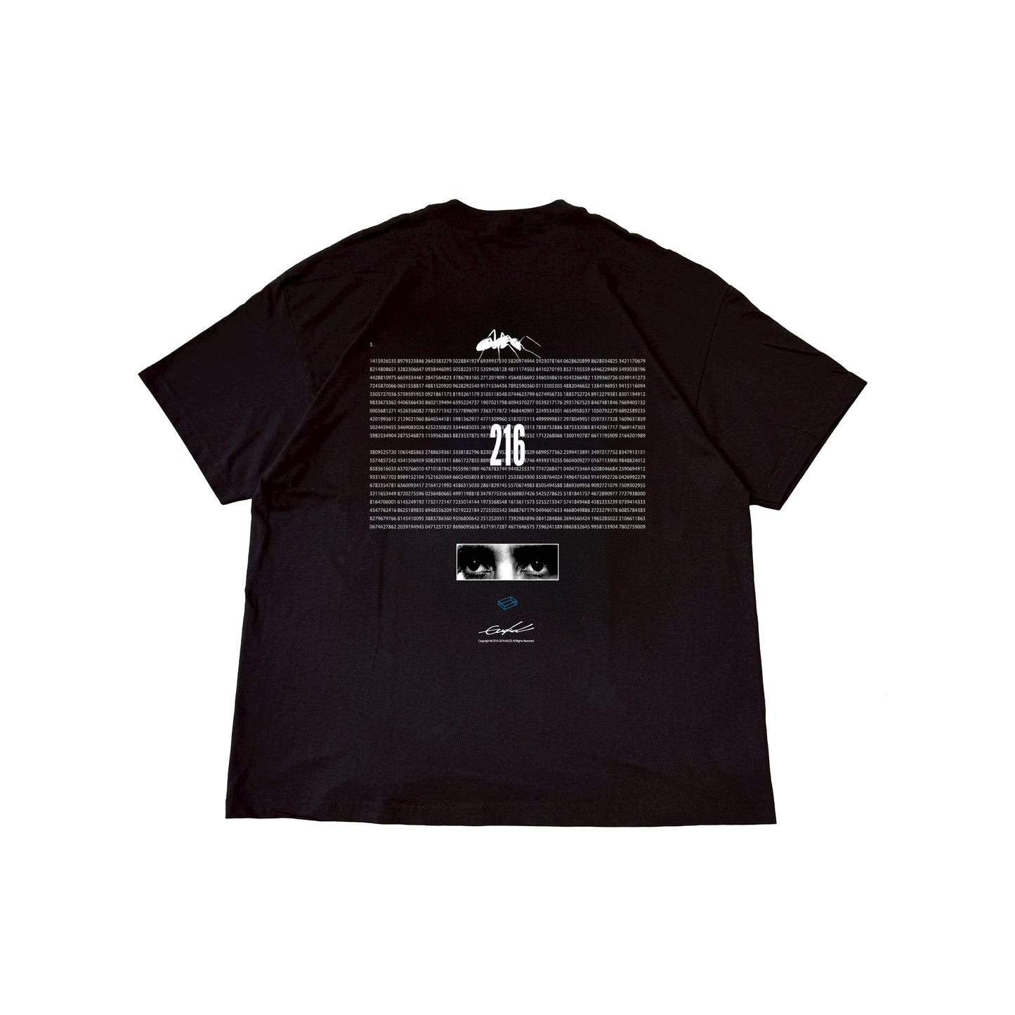 【PRE OREDER】MUZE BLACK LABEL -【EUCLID T-SH(BLACK×TURQUOISE)】ミューズ ユークリッド Tシャツ ブラック ターコイズ