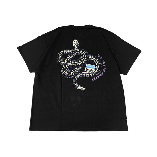 MUZE BLACK LABEL × MINUS -【BOOTLEG POCKET TEE(NOTHING)ICE BLAST(BLACK)】ミューズ マイナス ブートレグ ポケット Tシャツ ブラック