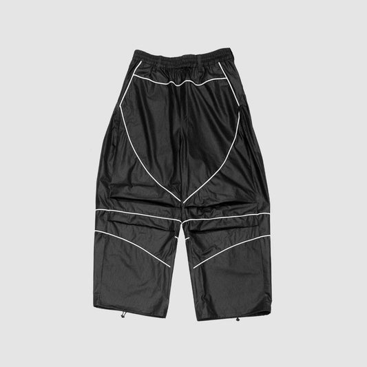 MUZE TURQUOISE LABEL - PIPING WIDE PANTS(BLACK)ミューズ パイピング ワイド パンツ ブラック