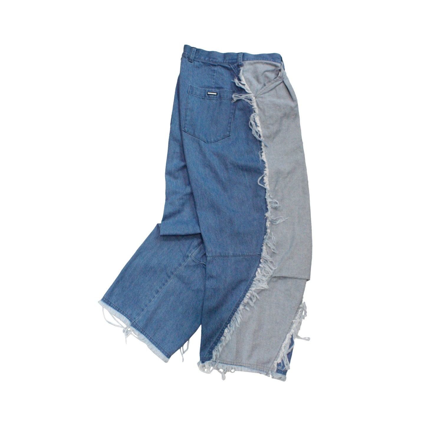 MUZE TURQUOISE LABEL - SWITCHING INDIGO DENIM CARVE PANTS(INDIGO) ミューズ 切り替え デニム パンツ インディゴ