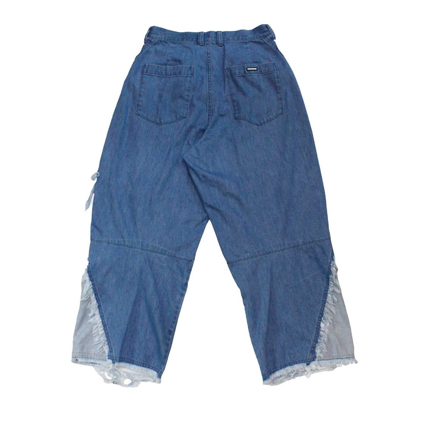 MUZE TURQUOISE LABEL - SWITCHING INDIGO DENIM CARVE PANTS(INDIGO) ミューズ 切り替え デニム パンツ インディゴ