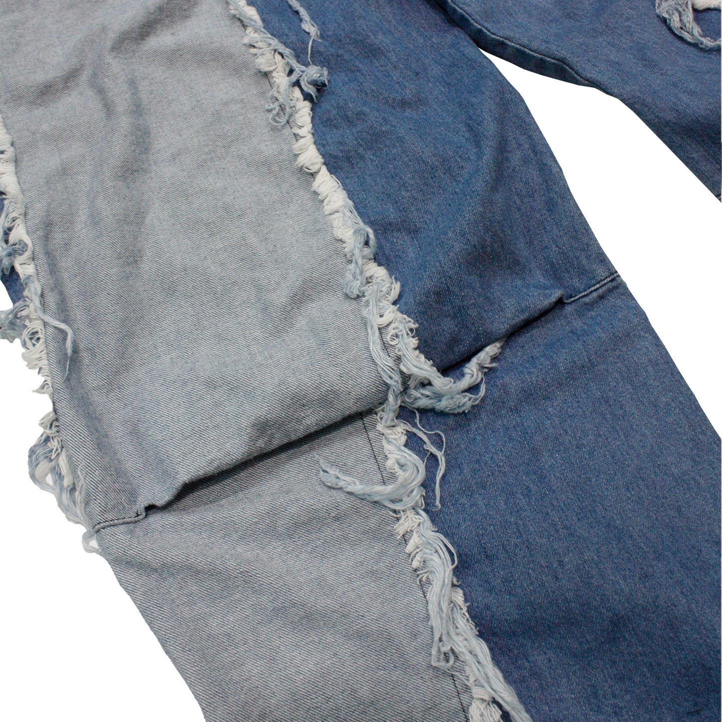 MUZE TURQUOISE LABEL - SWITCHING INDIGO DENIM CARVE PANTS(INDIGO) ミューズ 切り替え デニム パンツ インディゴ