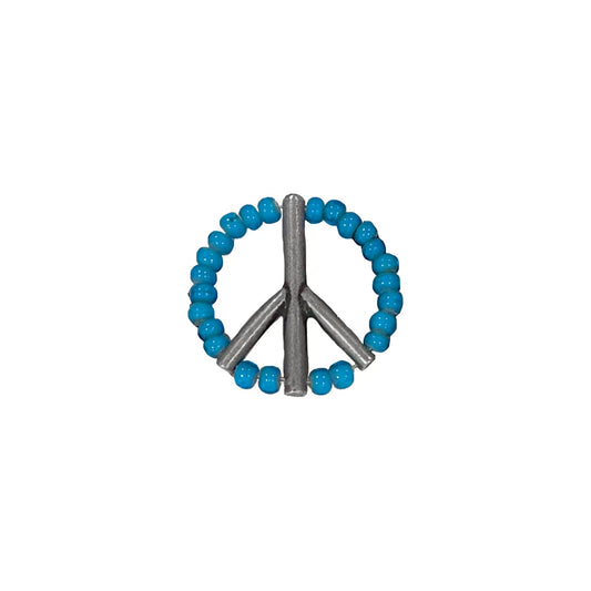 MUZE TURQUOISE LABEL - ×Sunku【BEADS PEACE PINS(SKY BLUE)】ミューズ サンク ビーズ ピンズ スカイブルー