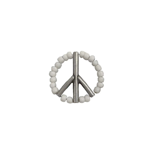 MUZE TURQUOISE LABEL - ×Sunku【BEADS PEACE PINS(WHITE)】ミューズ サンク ビーズ ピンズ ホワイト