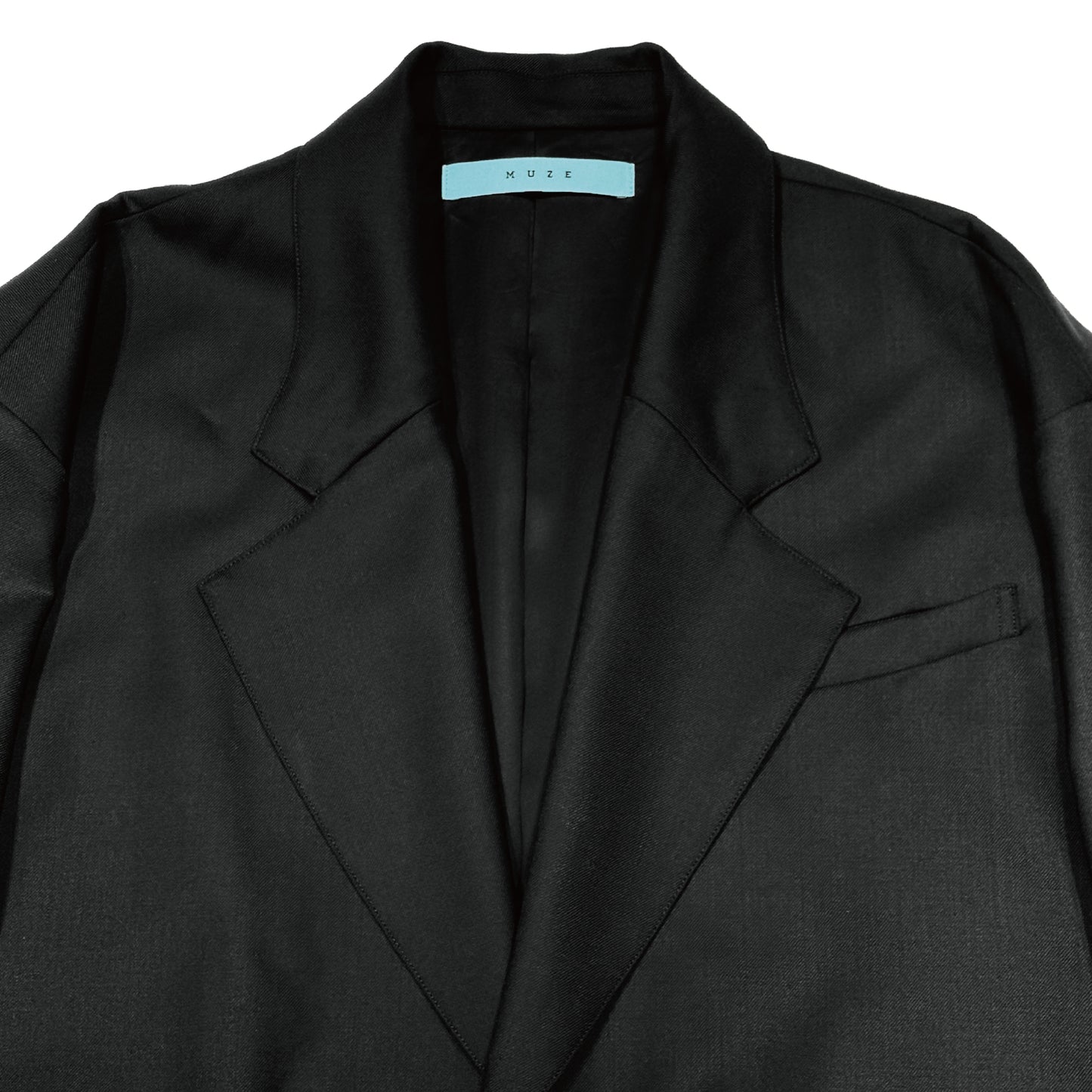 MUZE TURQUOISE LABEL - MUZE® PEACE TAILORED JACKET(BLACK)ミューズ ピース テーラード ジャケット ブラック