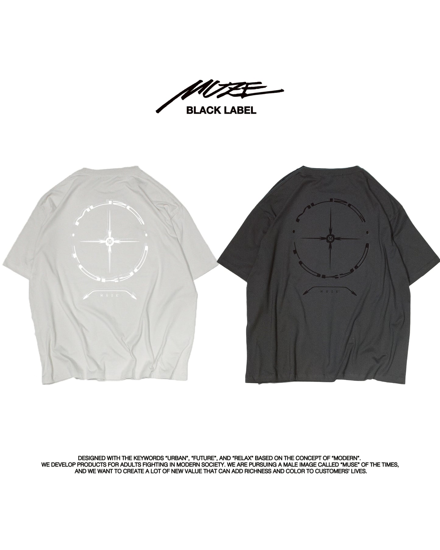 MUZE BLACK LABEL -【Object Ø T-SH (ONXY)】ミューズ オブジェクト エンプティー Tシャツ オニキス