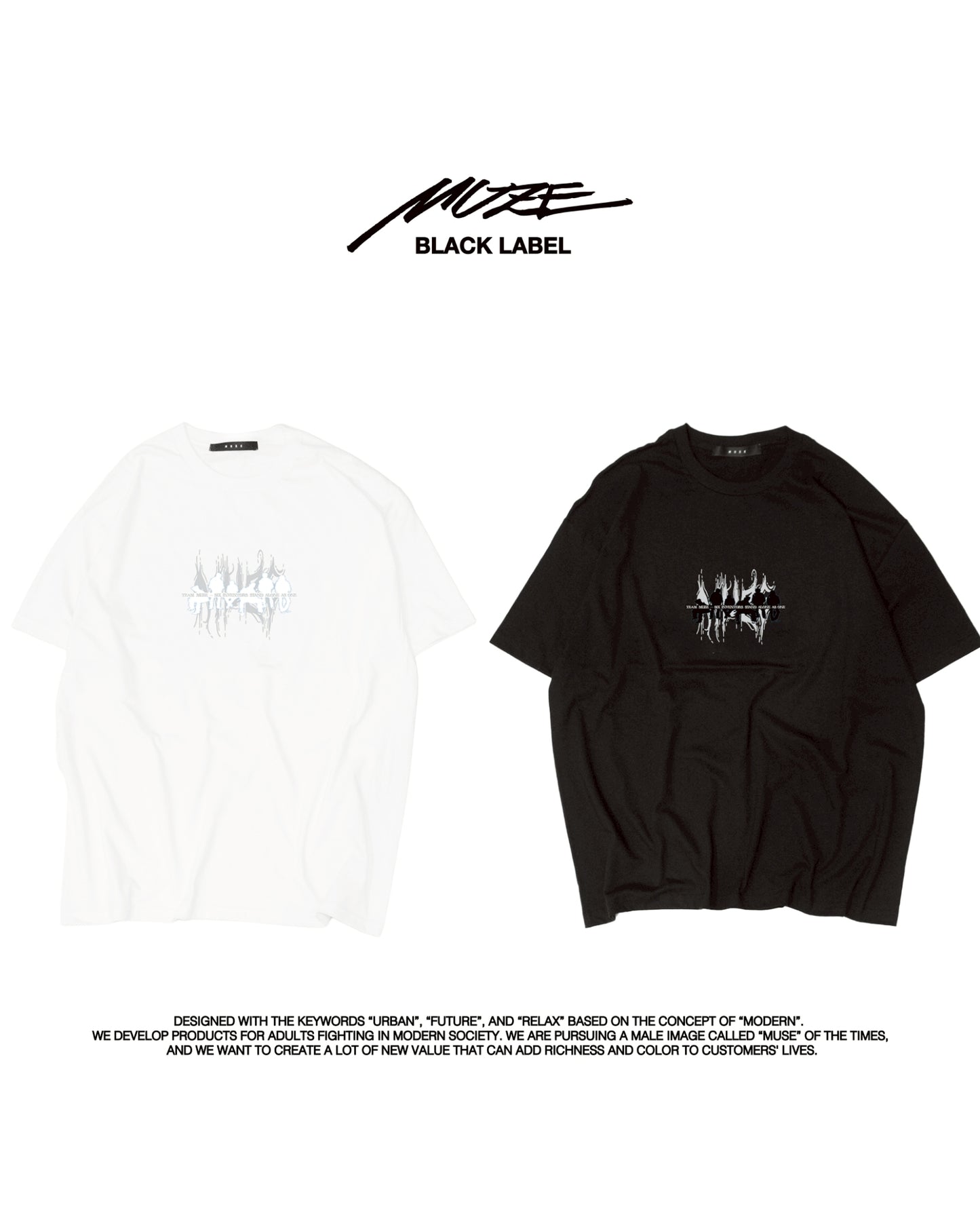 MUZE BLACK LABEL -【TEAM MUZE® SIX INVENTORS T-SH (WHITE)】ミューズ シックス インベンターズ Tシャツ ホワイト