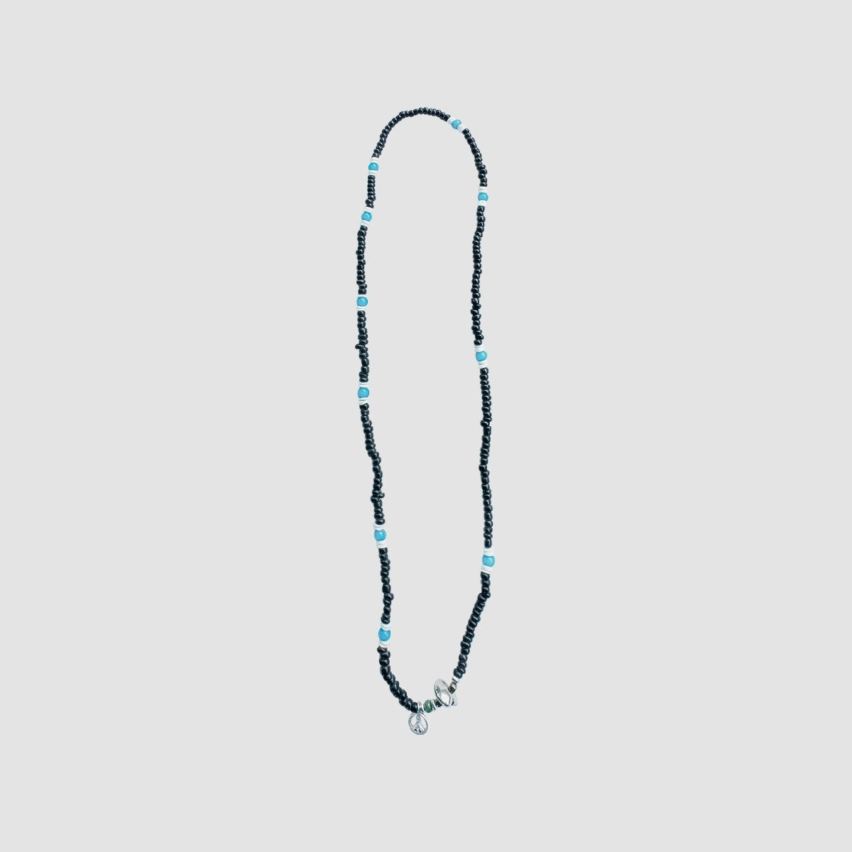 MUZE TURQUOISE LABEL - ×SunKu PEACE 2way BEADS CODE(NECKLACE/BRACELET)(BLACK)ミューズ 2023年秋冬 サンク ビーズ ネックレス ブレスレット ピース ブラック