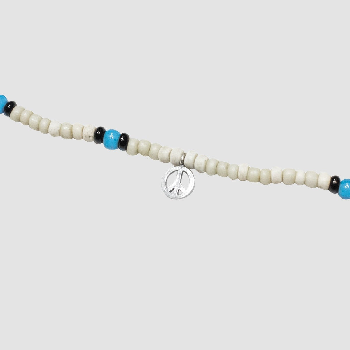 MUZE TURQUOISE LABEL - ×SunKu PEACE 4WAY BEADS CODE(GLASS/MASK/NECKLACE/BRACELET)(WHITE)ミューズ 2023年秋冬 サンク ビーズ ネックレス ブレスレット グラス マスク コード ピース ホワイト