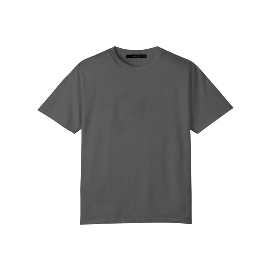 MUZE BLACK LABEL -【25SS MUZE® LOGO T-SHIRT(PIGMENT BLACK×TURQUOISE)】ミューズ ロゴ Tシャツ ピグメント ブラック ターコイズ