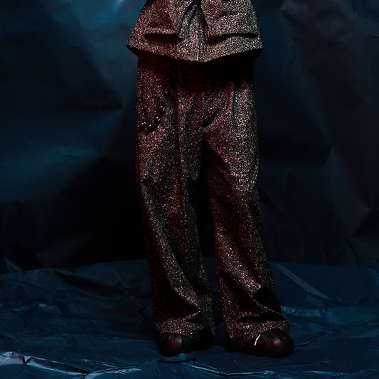 【予約 / 11月お届け予定】MUZE TURQUOISE LBEL - OVERSIZED BIG WOOL TROUSERS(GRAY)(WHITE)