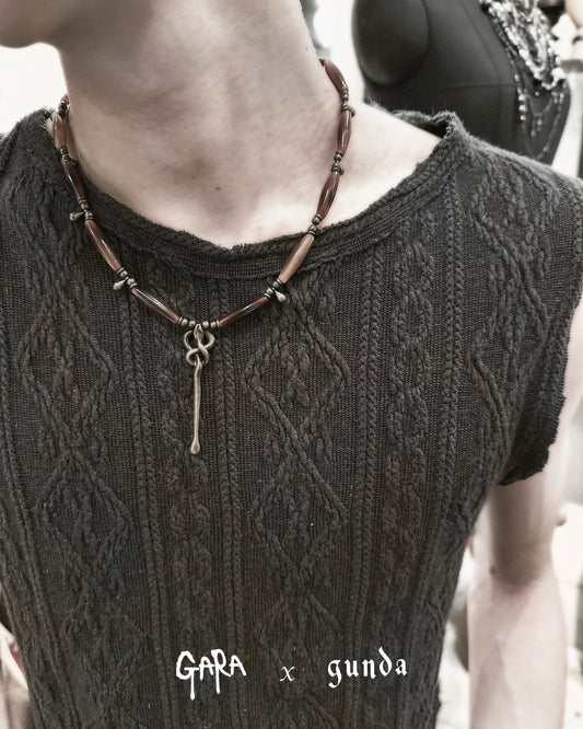 受注 / GARA -【ANCIENT STEALTH NECKLACE(BLACK)(BROWN)(WHITE)】