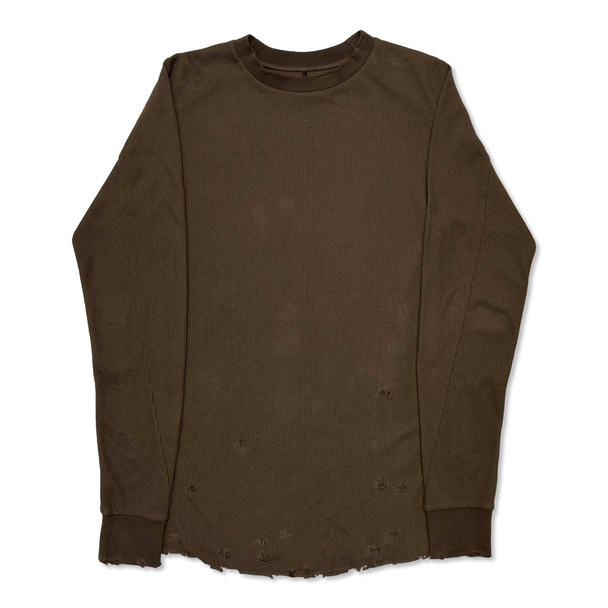 MIMUS - 【Combat Long Thermal With Damaged(CLASSIC WAFFLE KNIT