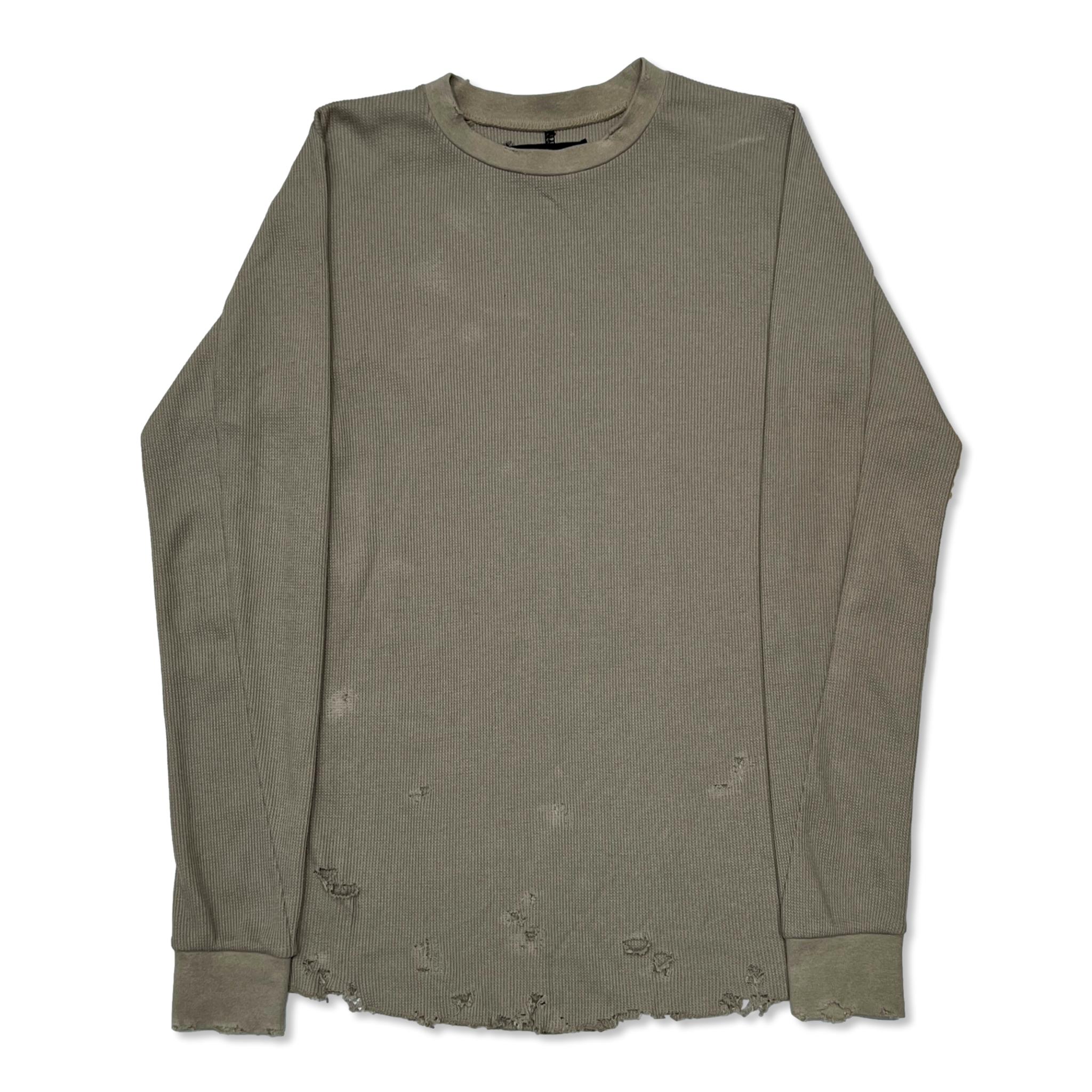 MIMUS - 【Combat Long Thermal With Damaged(CLASSIC WAFFLE KNIT