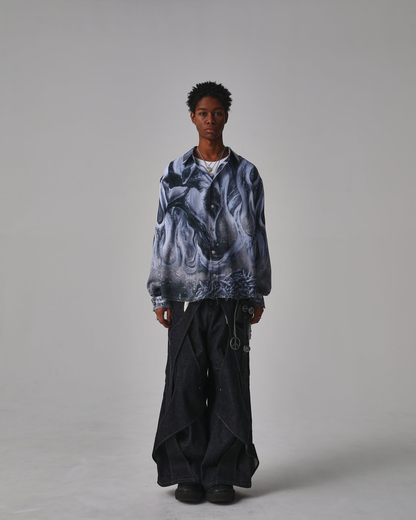 【受注】MUZE TURQUOISE LABEL × RYHKI 【UNTAMED SHIRTS】ミューズ リョウキ アンテイムド シャツ