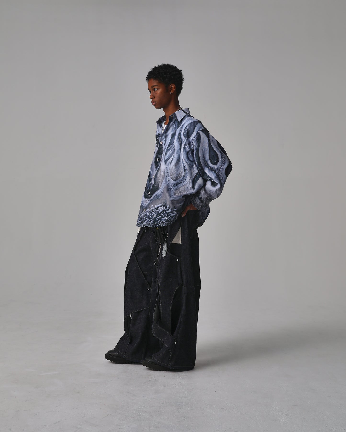 【受注】MUZE TURQUOISE LABEL × RYHKI 【UNTAMED SHIRTS】ミューズ リョウキ アンテイムド シャツ