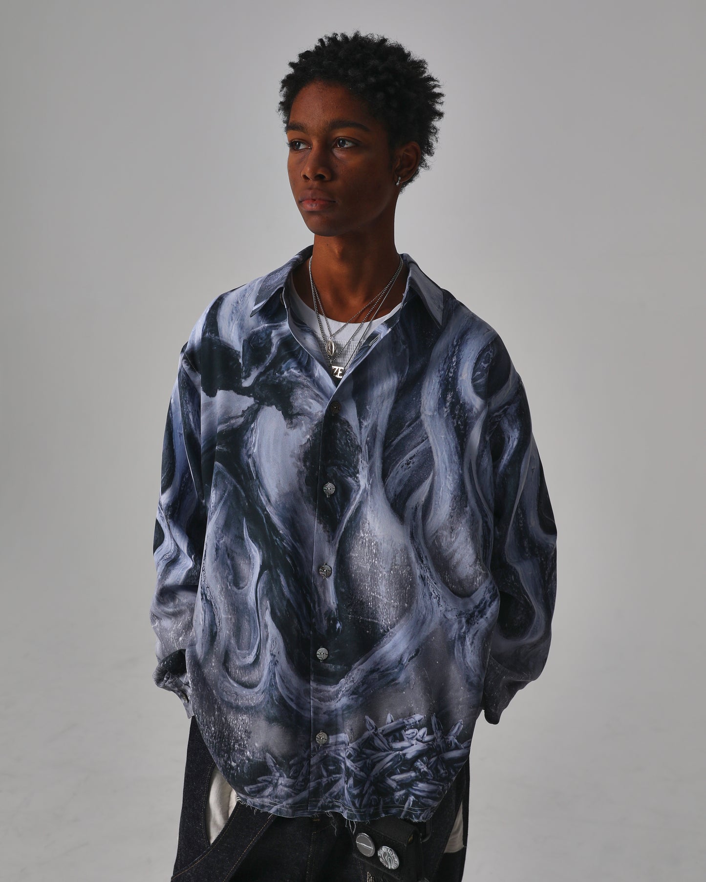 【受注】MUZE TURQUOISE LABEL × RYHKI 【UNTAMED SHIRTS】ミューズ リョウキ アンテイムド シャツ