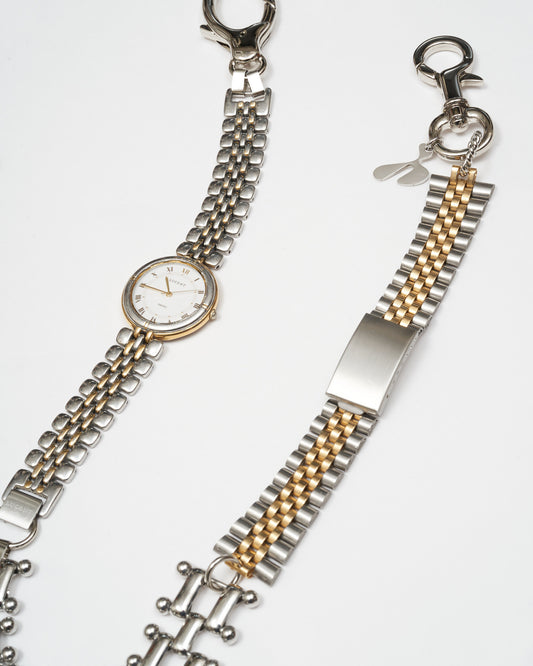 HIDAKA -【WATCH BELT LINKS CHAIN(SILVER)】ヒダカ 時計 パンツ チェーン シルバー