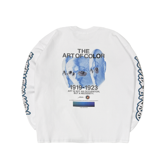 MUZE BLACK LABEL -【LESS IS MORE THERMAL L/S T-SH(WHITE)】ミューズ レスイズモア サーマル ロング Tシャツ ホワイト