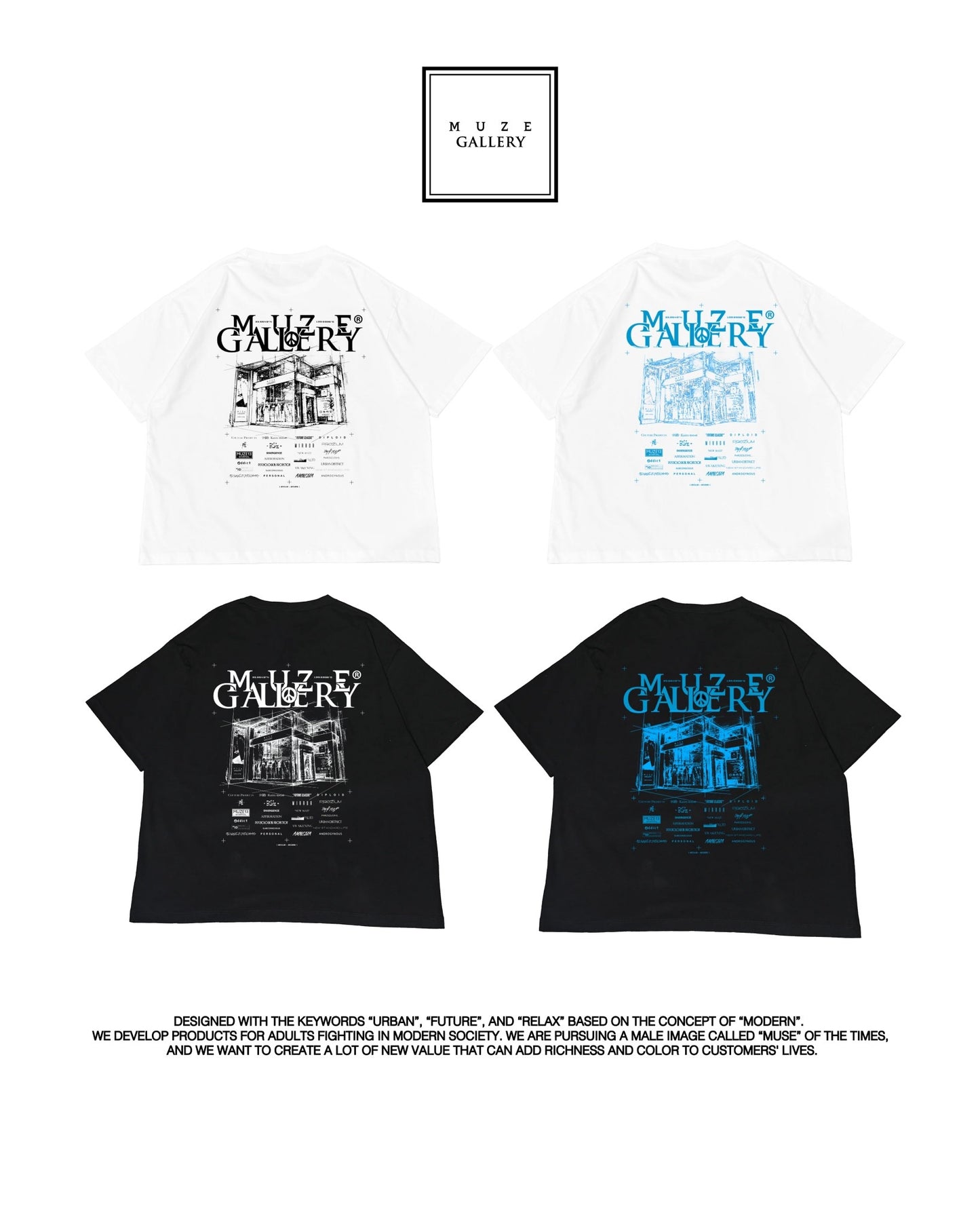 【受注生産限定】MUZE®︎ BLACK LABEL -【MUZE GALLERY 2018-2026 T-SH】ミューズ ギャラリー Tシャツ