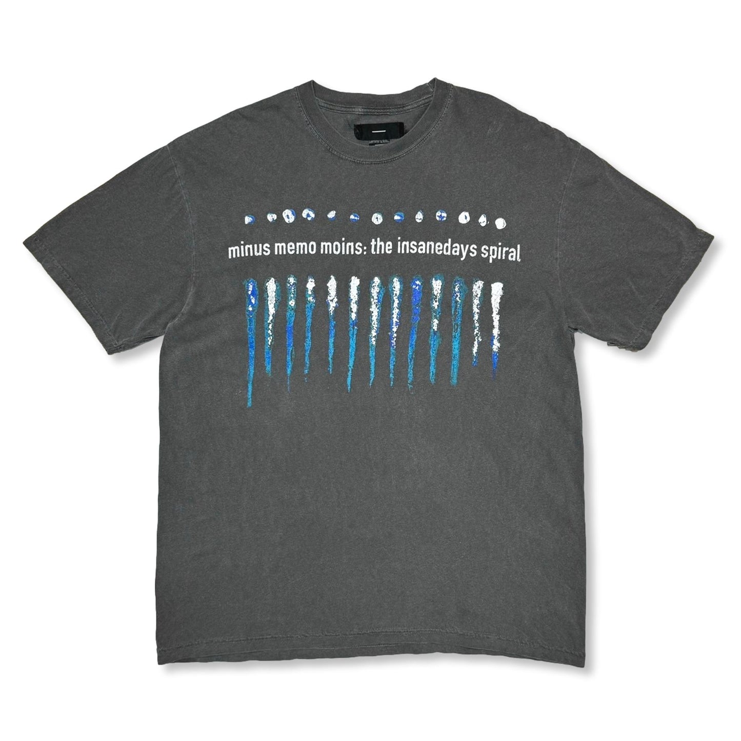 MINUS -【BOOTLEG TEE(SHINE)(10 YEARS BLACK)】マイナス グラフィック Tシャツ カラー ヴィンテージ ブラック