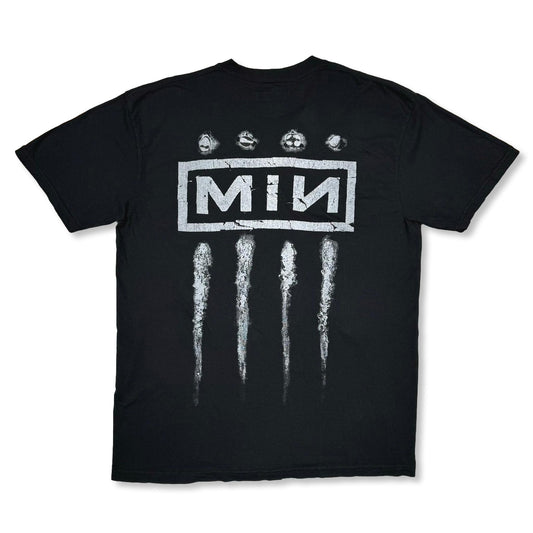 MINUS -【BOOTLEG TEE(MONOCHROMESHINE)(5 YEARS BLACK)】マイナス グラフィック Tシャツ モノクロ ブラック