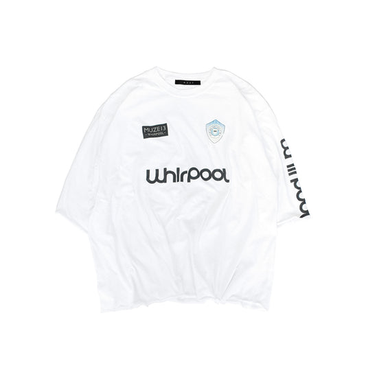 MUZE BLACK LABEL - WHIRLPOOL CROPPED GAME TEE(WHITE) ゲーム Tシャツ ホワイト