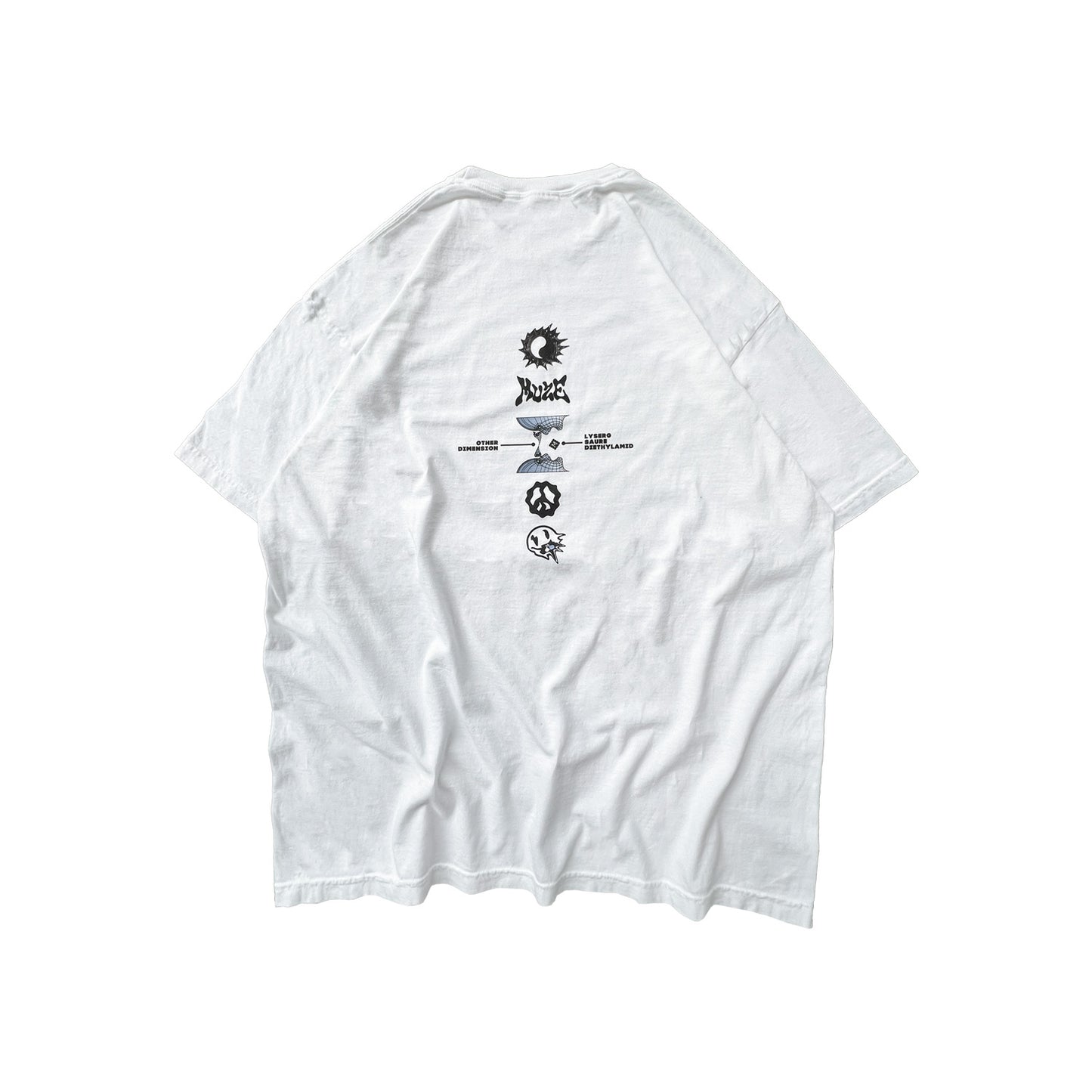 MUZE BLACK LABEL -【WORMHOLE T-SHIRT(WHITE)】ミューズ ワームホール Tシャツ ホワイト