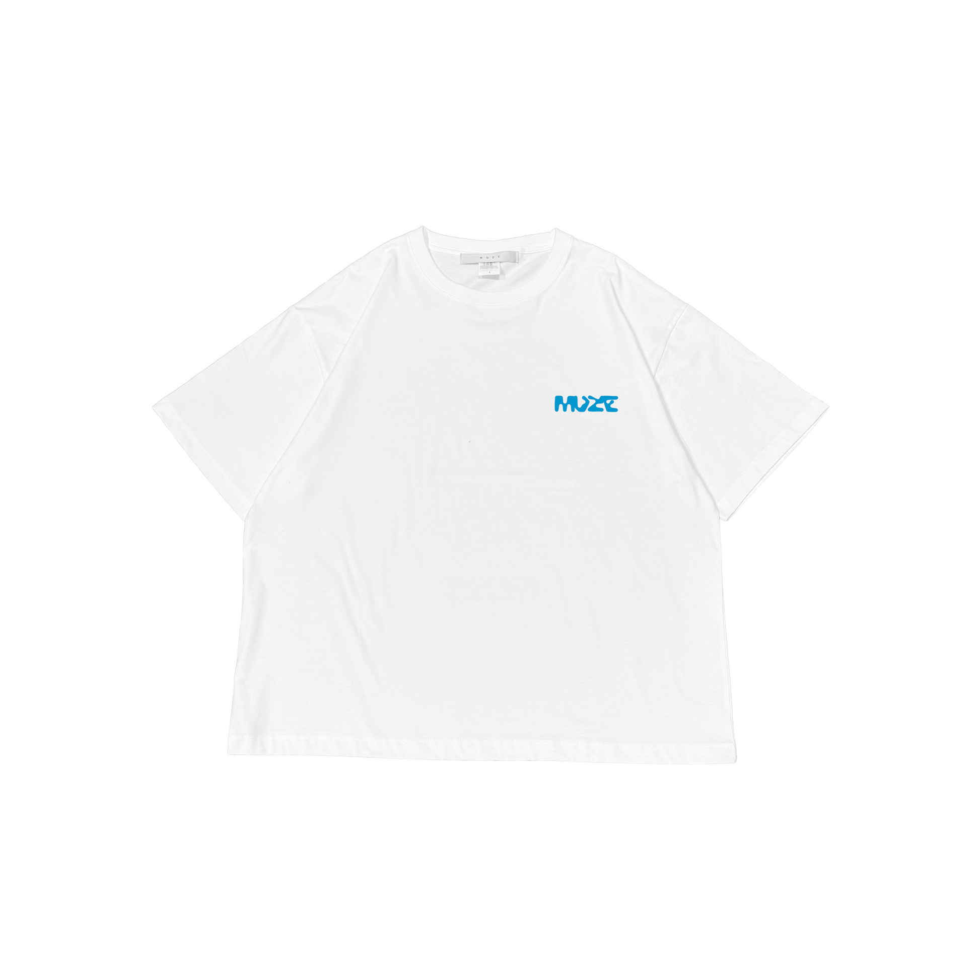 MUZE BLACK LABEL -【PEACE MULTI TOOL T-SH(WHITE×TURQUOISE