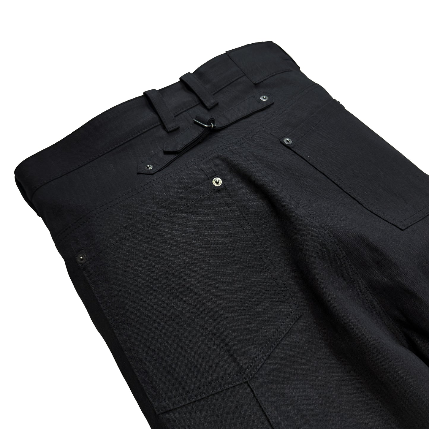 MUZE TURQUOISE LABEL - RIGID DARTS DENIM TROUSERS(BLACK)ミューズ リジッド ダーツ デニム トラウザー ブラック
