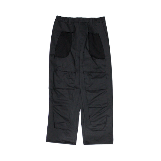 MUZE®︎ TURQUOISE LABEL -【SULFUR-DYED CHINO 3D TROUSERS(BLACK)】ミューズ 硫化 チノ トラウザー ブラック