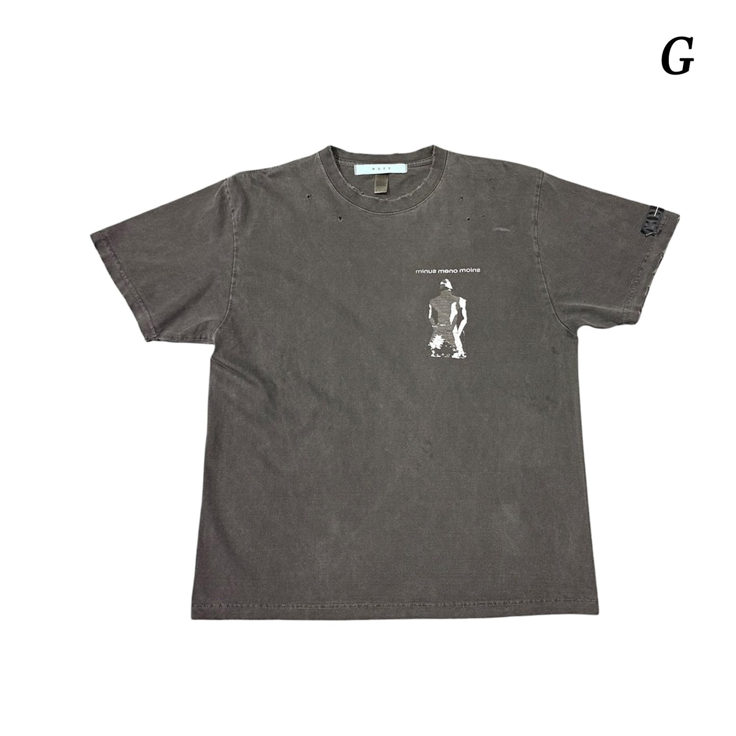 MUZE®︎ -【× MINUS Point Zero part.3 GRAPHIC T-SH】ミューズ マイナス ポイントゼロ パート3 グラフィック Tシャツ ピグメント ブラック