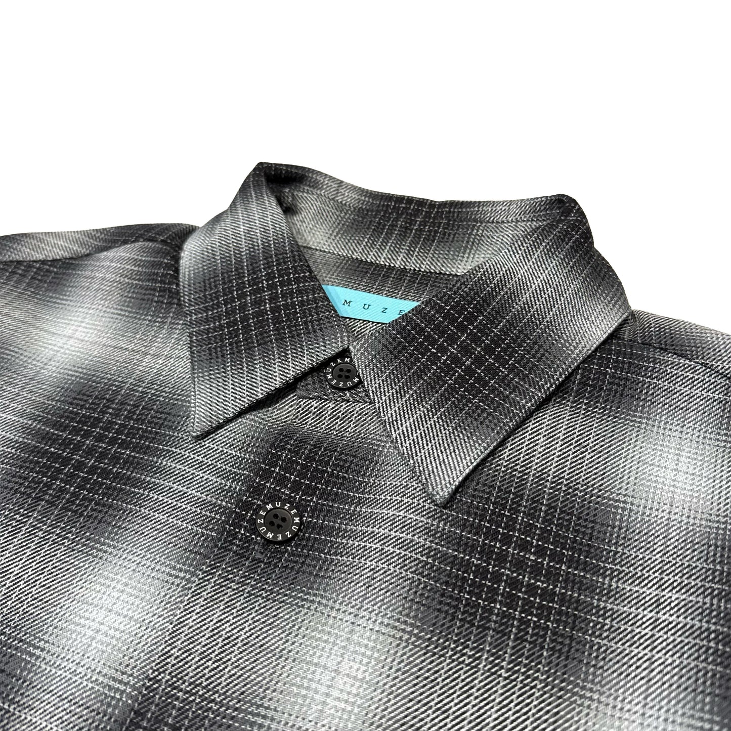MUZE TURQUOISE LABEL - 【INDIGO TWILL CHECK SHIRT(BLACK)】ミューズ インディゴ ツイル チェック シャツ ブラック