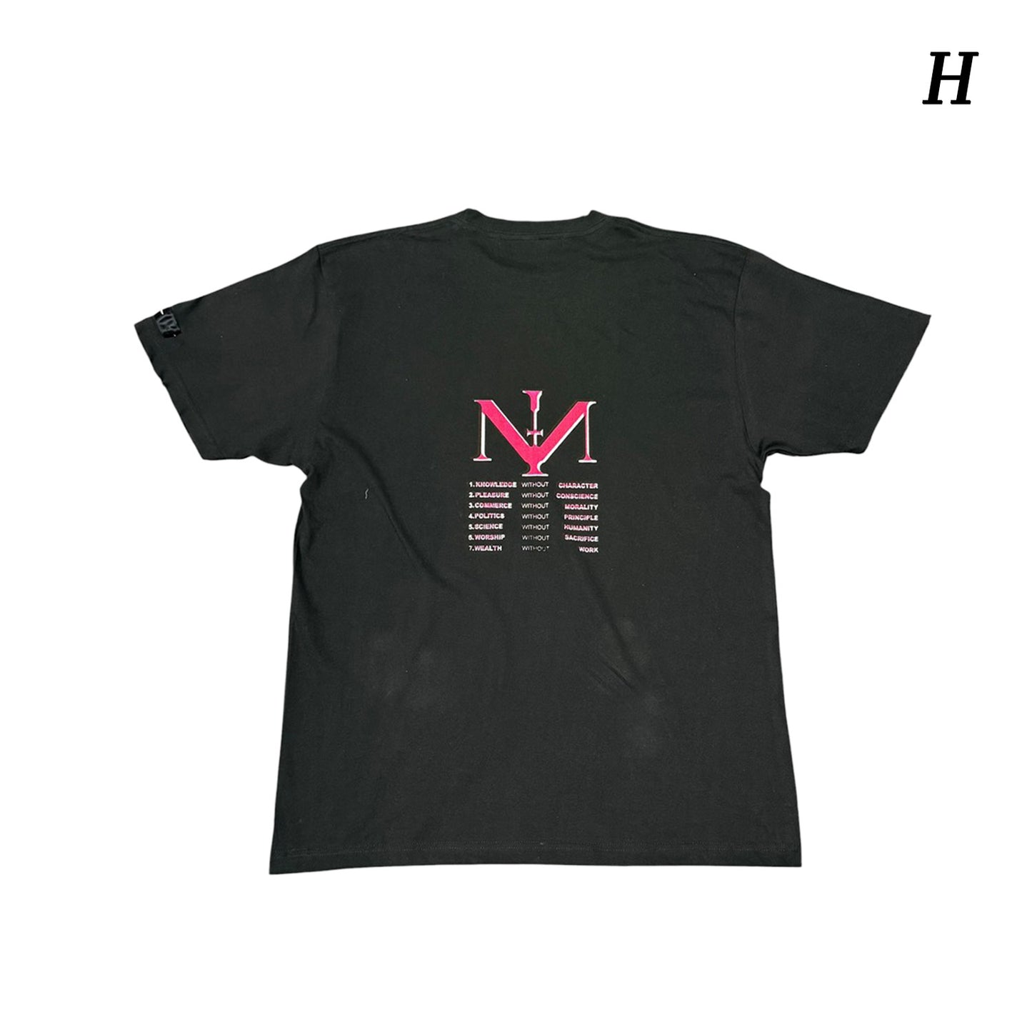 MUZE®︎ -【× MINUS Point Zero part.3 GRAPHIC T-SH】ミューズ マイナス ポイントゼロ パート3 グラフィック Tシャツ ピグメント ブラック