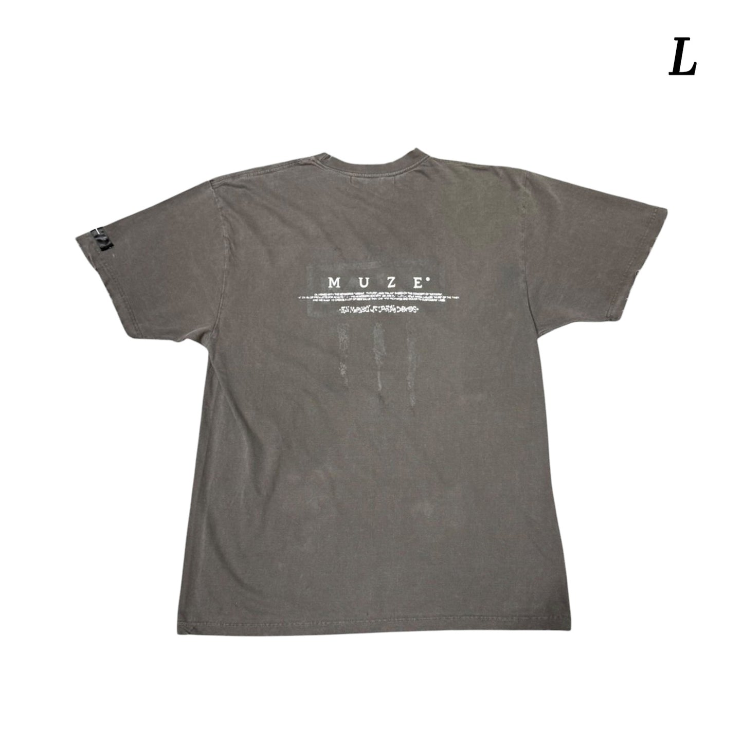 MUZE®︎ -【× MINUS Point Zero part.3 GRAPHIC T-SH】ミューズ マイナス ポイントゼロ パート3 グラフィック Tシャツ ピグメント ブラック