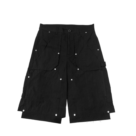 MUZE TURQUOISE LABEL -【CORDURA®︎ WASHER PAINTER SHORTS (BLACK)】ミューズ コーデュラ ペインター ショーツ ブラック