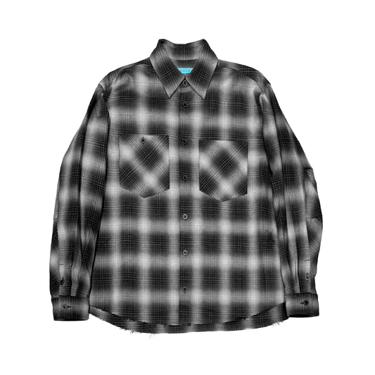 MUZE TURQUOISE LABEL - 【INDIGO TWILL CHECK SHIRT(BLACK)】ミューズ インディゴ ツイル チェック シャツ ブラック