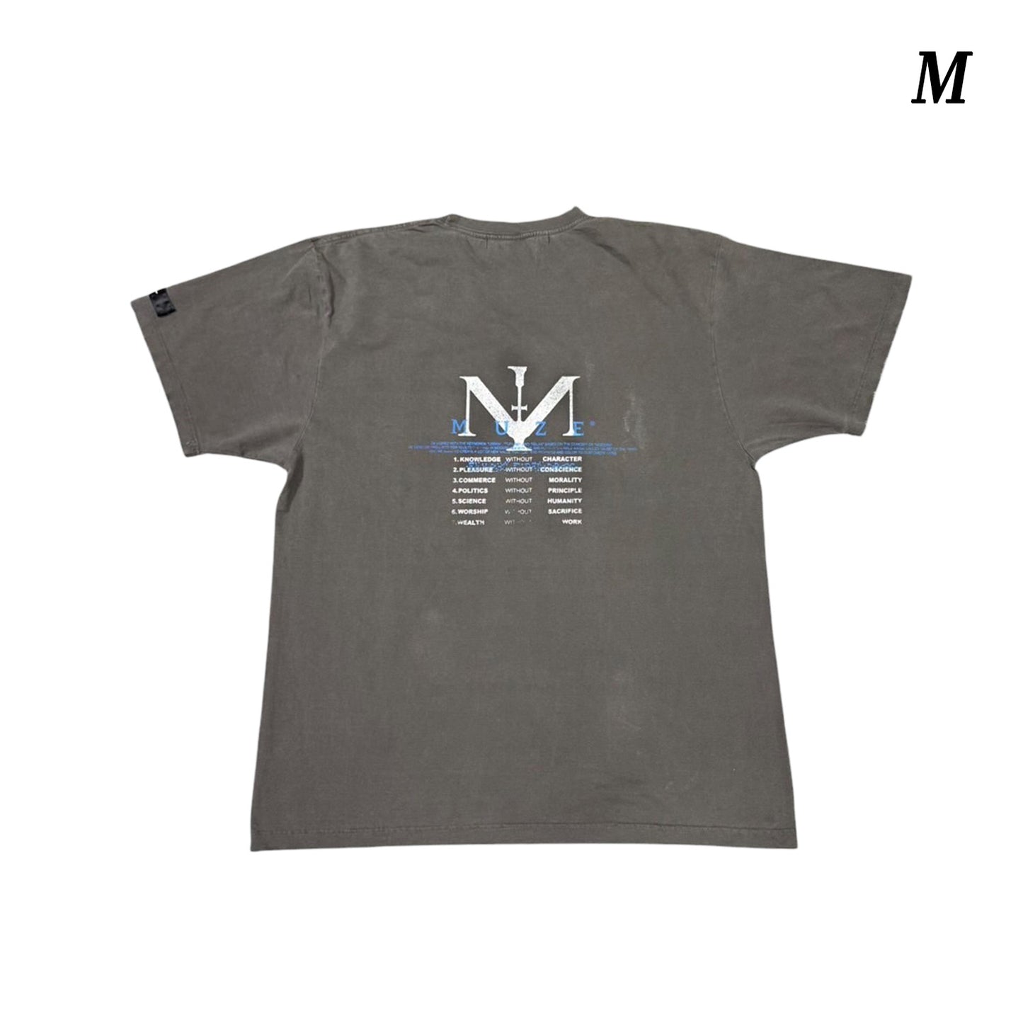 MUZE®︎ -【× MINUS Point Zero part.3 GRAPHIC T-SH】ミューズ マイナス ポイントゼロ パート3 グラフィック Tシャツ ピグメント ブラック