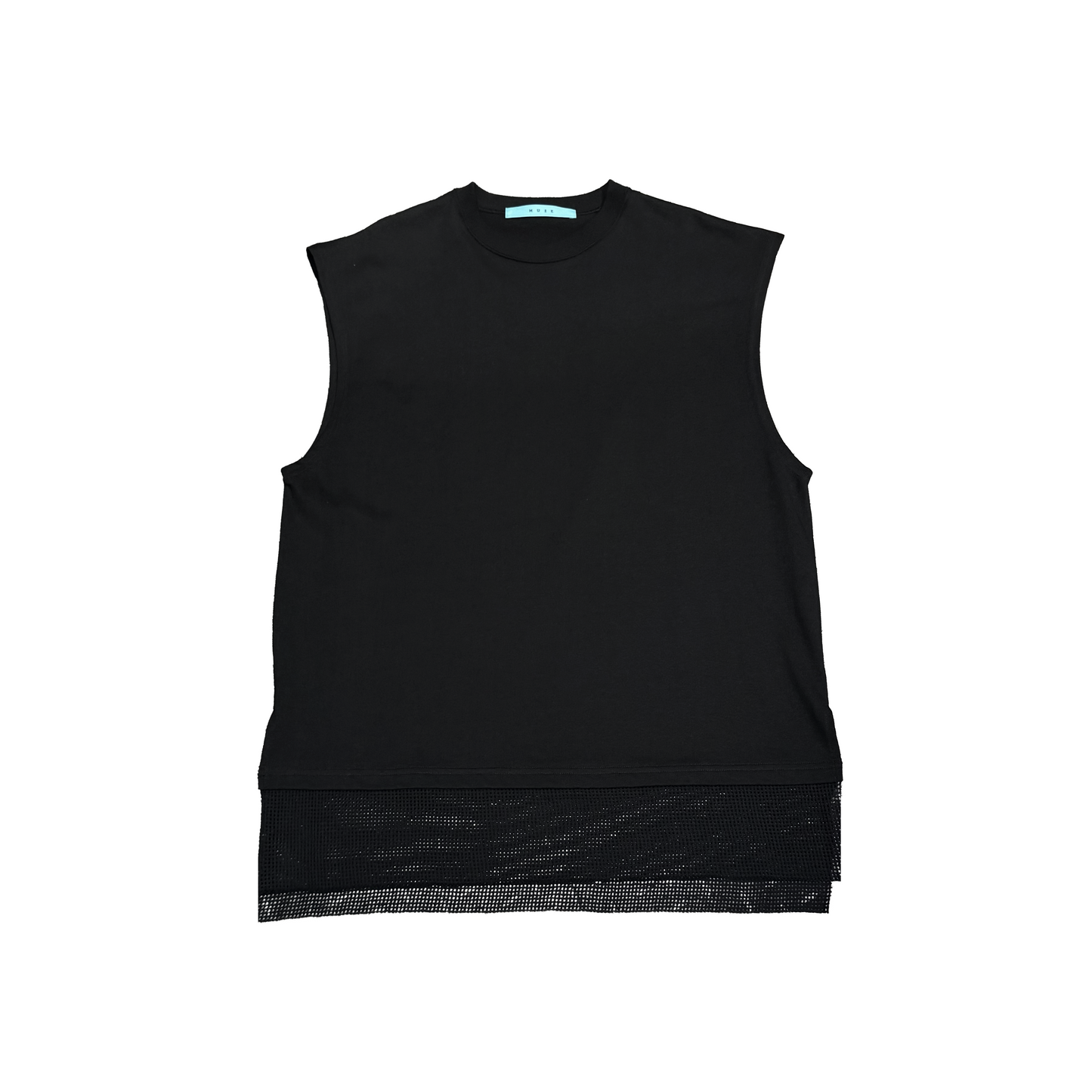 MUZE TURQUOISE LABEL -【MESH LAYERED NO SLEEVE(BLACK)】ミューズ メッシュ レイヤード ノースリーブ ブラック