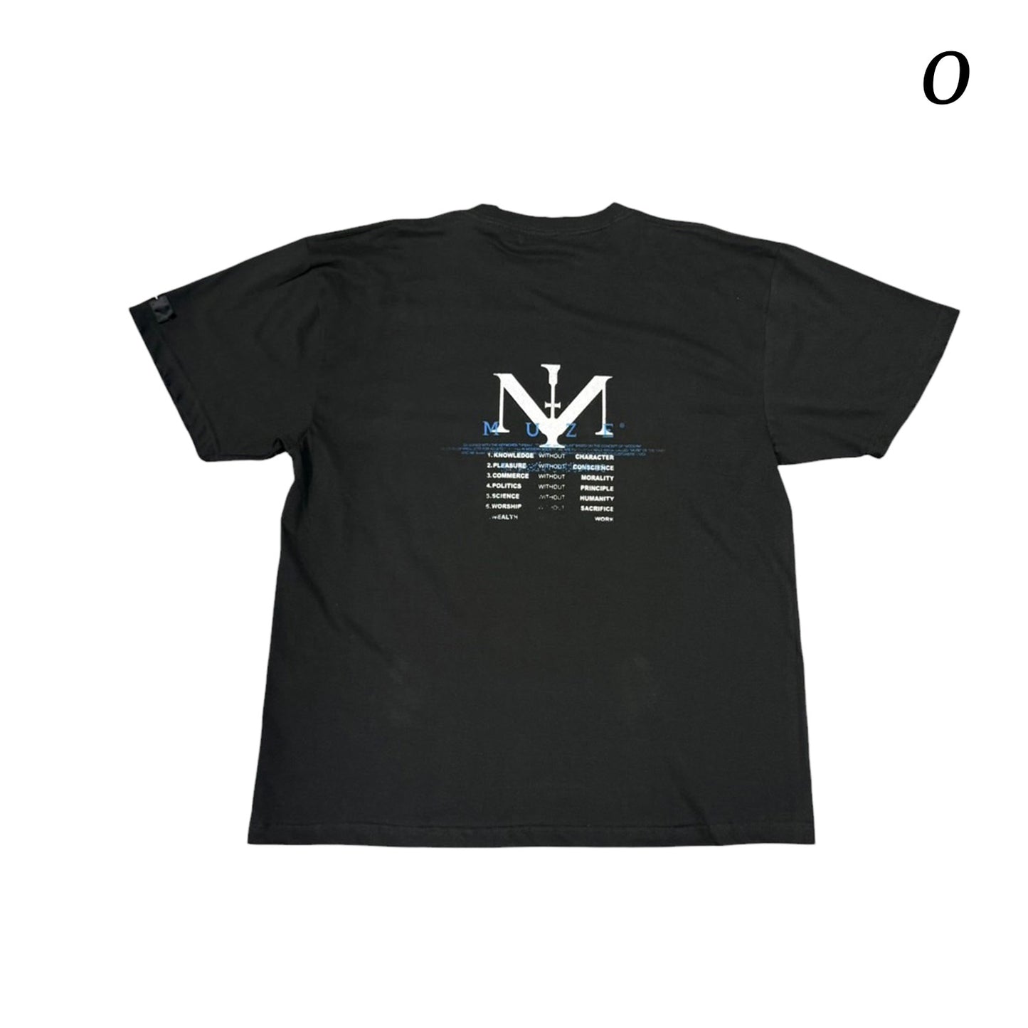 MUZE®︎ -【× MINUS Point Zero part.3 GRAPHIC T-SH】ミューズ マイナス ポイントゼロ パート3 グラフィック Tシャツ ピグメント ブラック