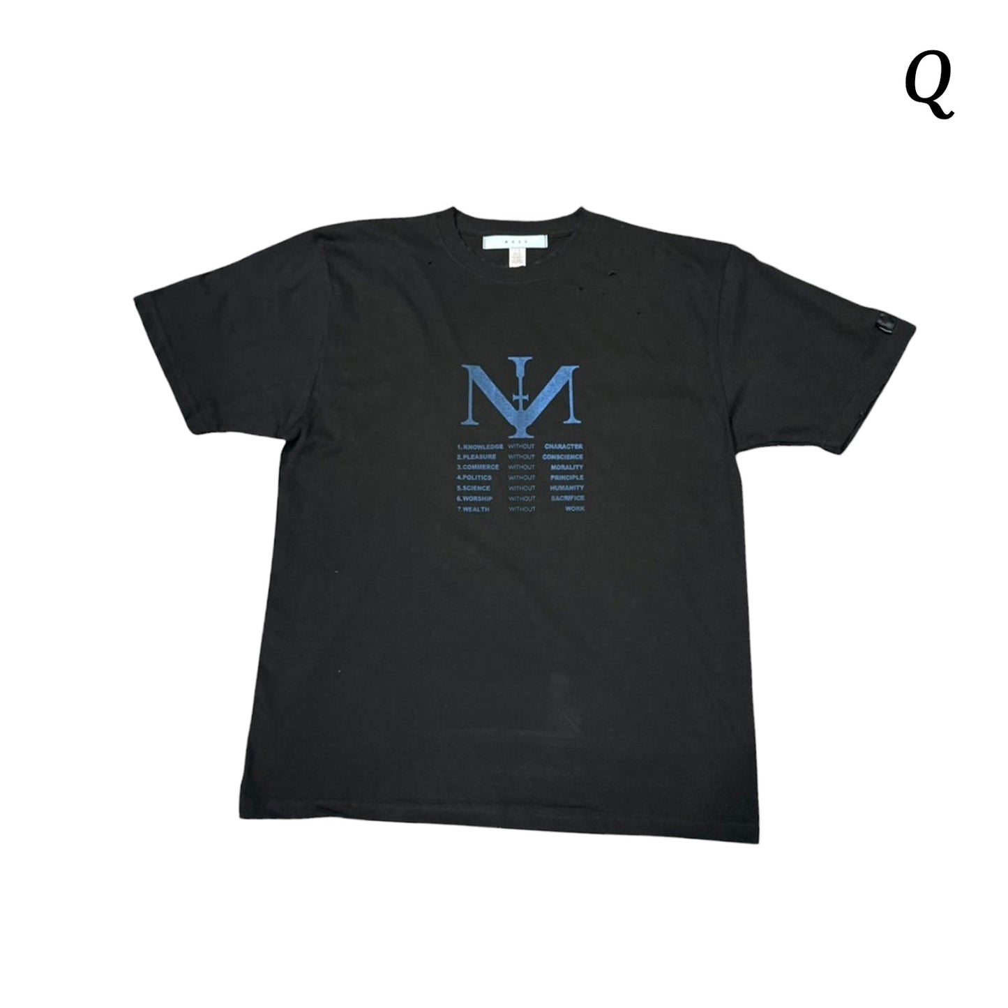 MUZE®︎ -【× MINUS Point Zero part.3 GRAPHIC T-SH】ミューズ マイナス ポイントゼロ パート3 グラフィック Tシャツ ピグメント ブラック