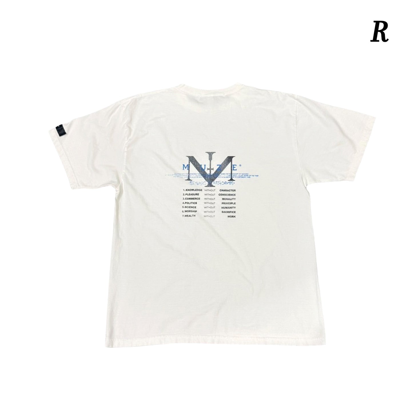 MUZE®︎ -【× MINUS Point Zero part.3 GRAPHIC T-SH】ミューズ マイナス ポイントゼロ パート3 グラフィック Tシャツ ピグメント ブラック