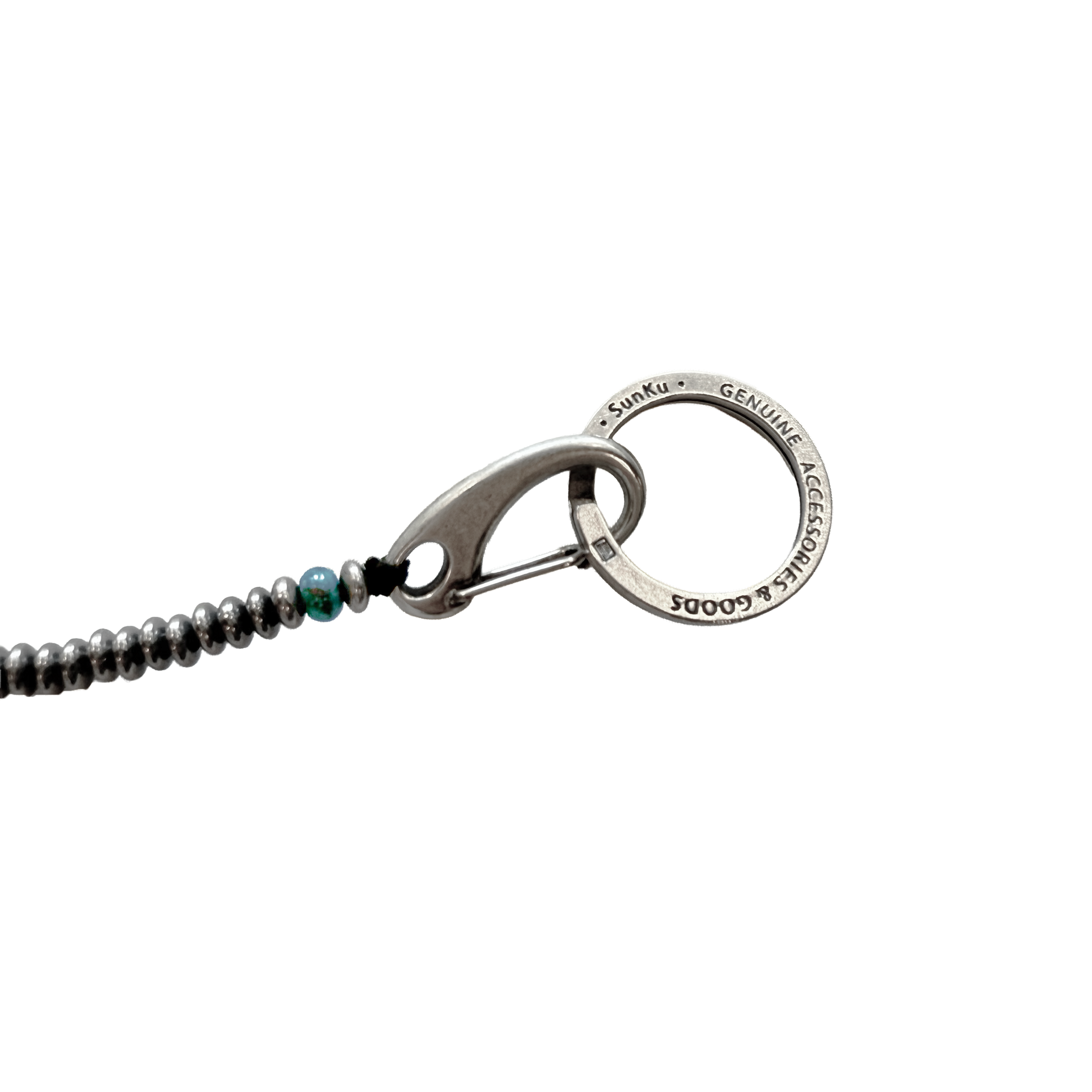 MUZE TURQUOISE LABEL × SunKu -【×SunKu BEADS WALLET STRAP(SILVER MUZE TURQUOISE LABEL × SunKu -【×SunKu BEADS WALLET STRAP(SILVER