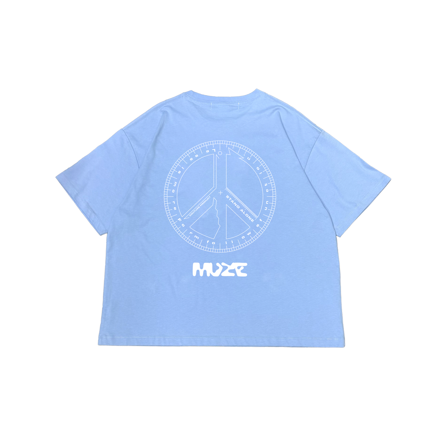 みっちー MUZE BLACK LABEL -【PEACE MULTI TOOL T-SH(TURQUOISE×WHITE