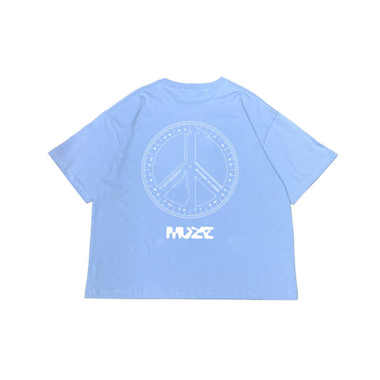MUZE 青 Tシャツ ロゴ刺繍 MUZE 青 Tシャツ ロゴ刺繍 【公式通販】