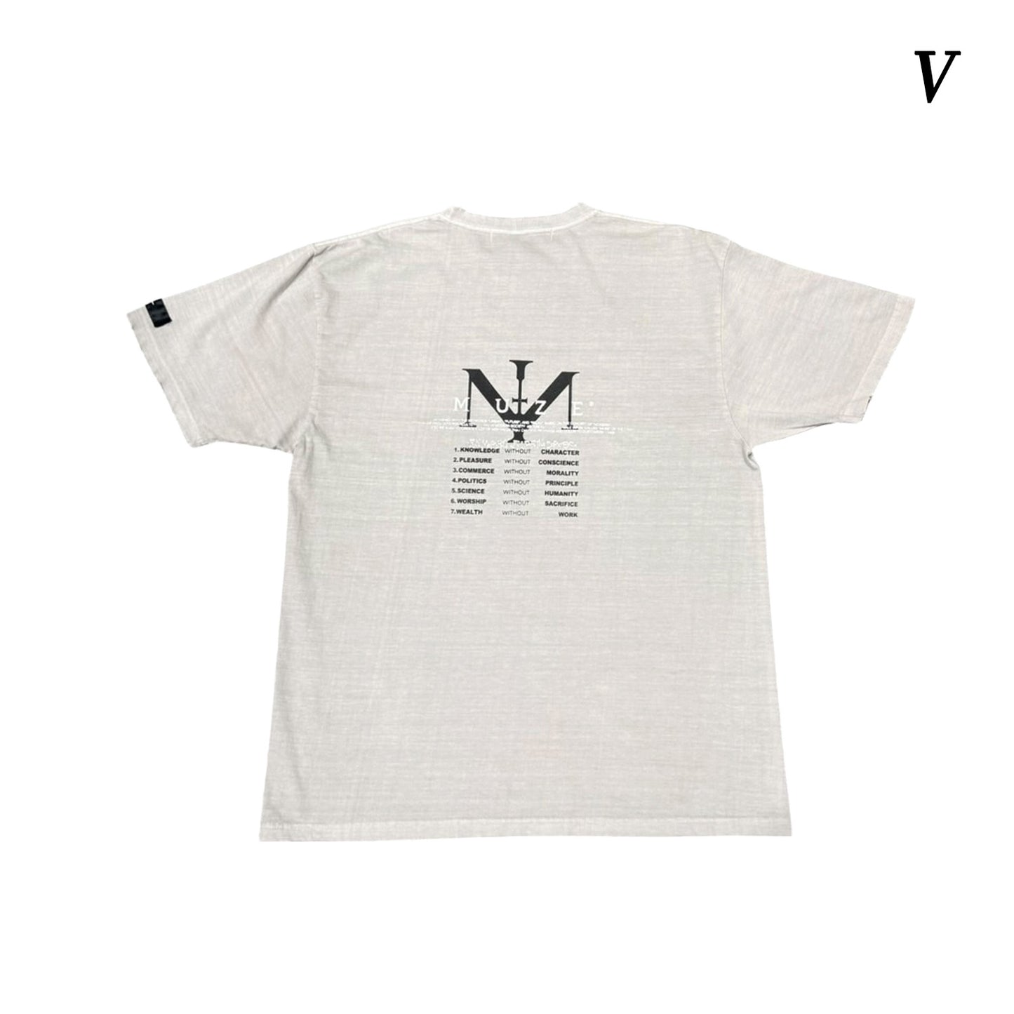 MUZE®︎ -【× MINUS Point Zero part.3 GRAPHIC T-SH】ミューズ マイナス ポイントゼロ パート3 グラフィック Tシャツ ピグメント ブラック