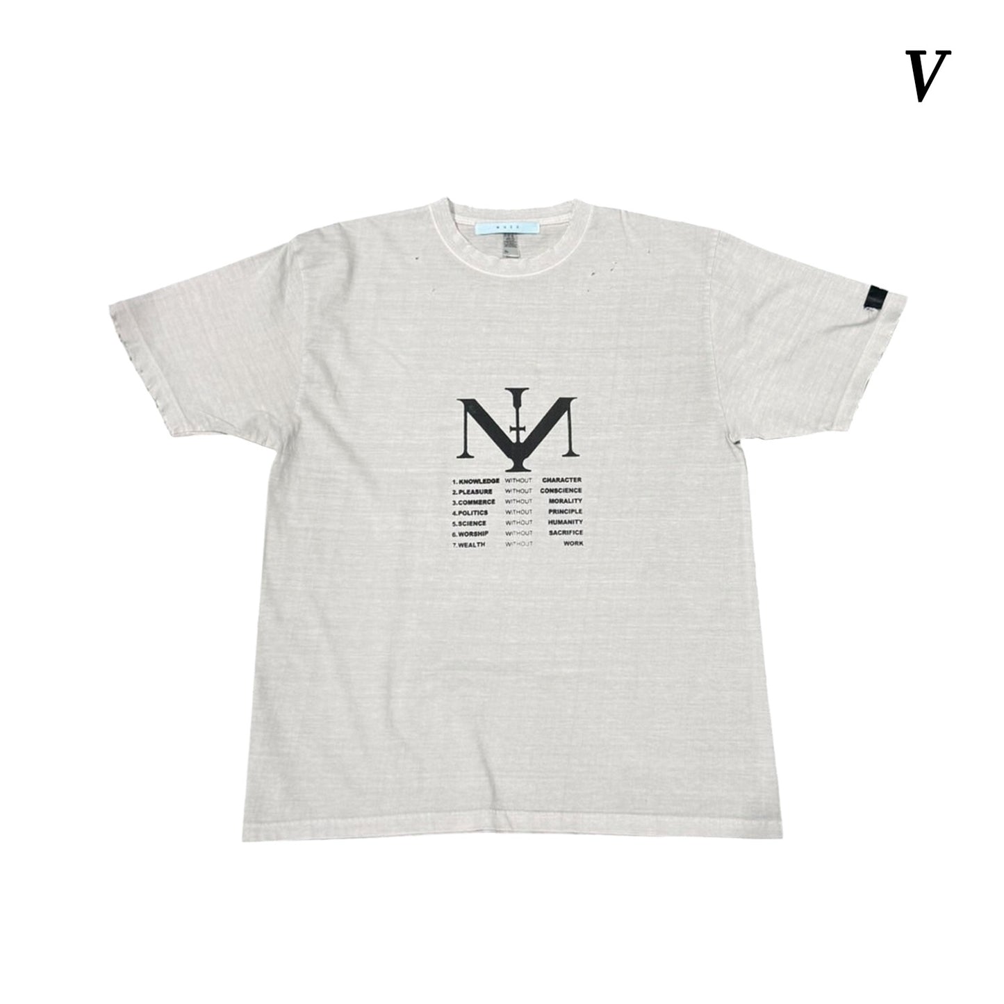 MUZE®︎ -【× MINUS Point Zero part.3 GRAPHIC T-SH】ミューズ マイナス ポイントゼロ パート3 グラフィック Tシャツ ピグメント ブラック
