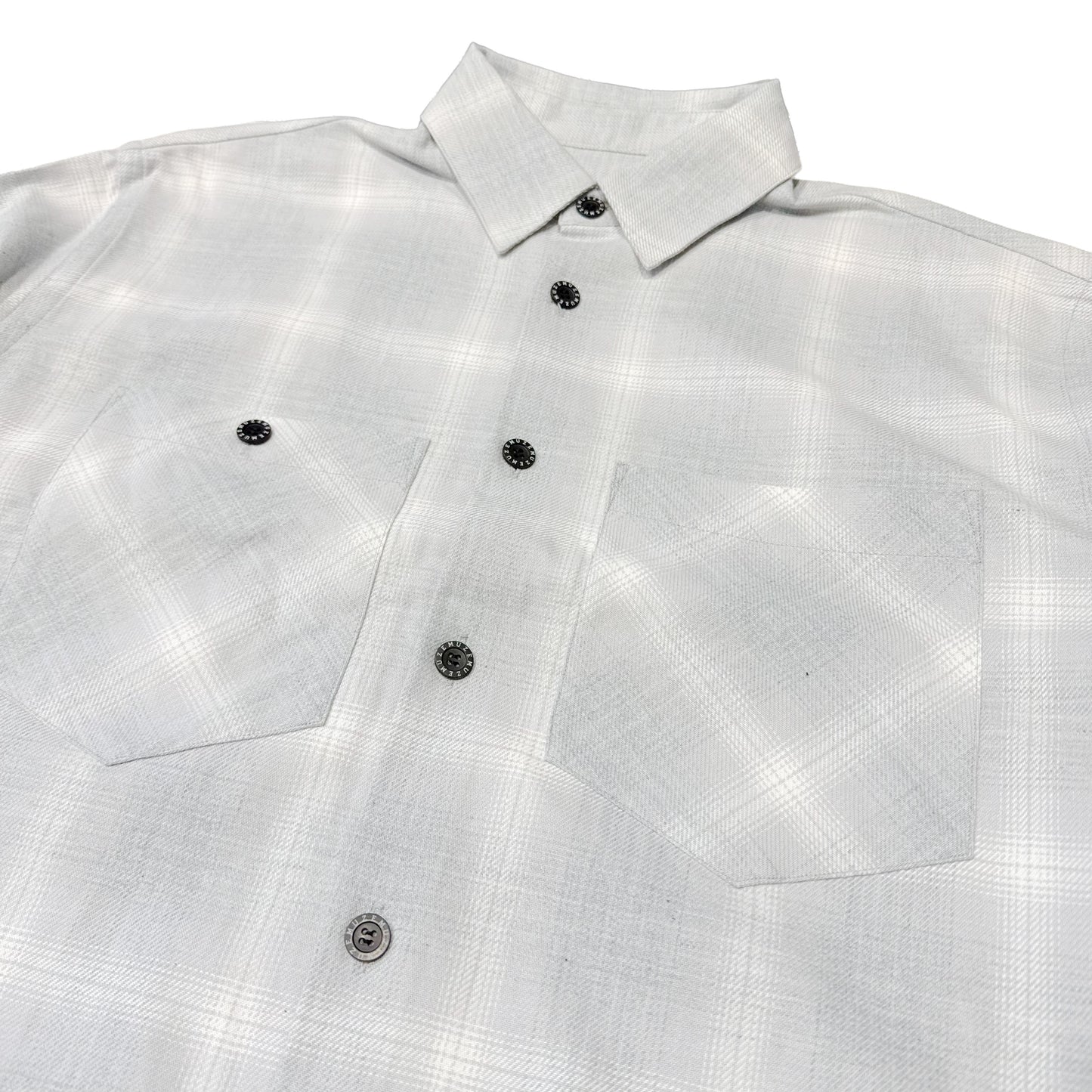 MUZE TURQUOISE LABEL - 【INDIGO TWILL CHECK SHIRT (WHITE)】ミューズ インディゴ ツイル チェック シャツ ホワイト
