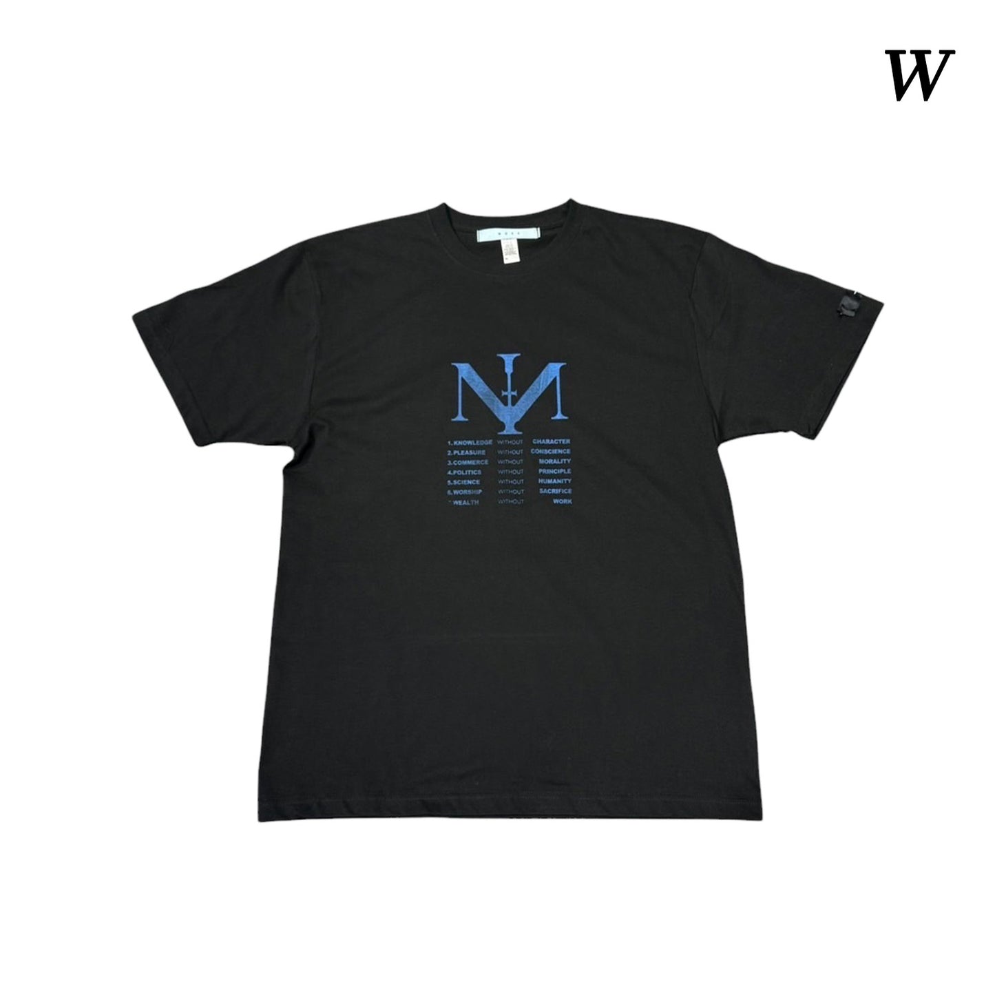 MUZE®︎ -【× MINUS Point Zero part.3 GRAPHIC T-SH】ミューズ マイナス ポイントゼロ パート3 グラフィック Tシャツ ピグメント ブラック