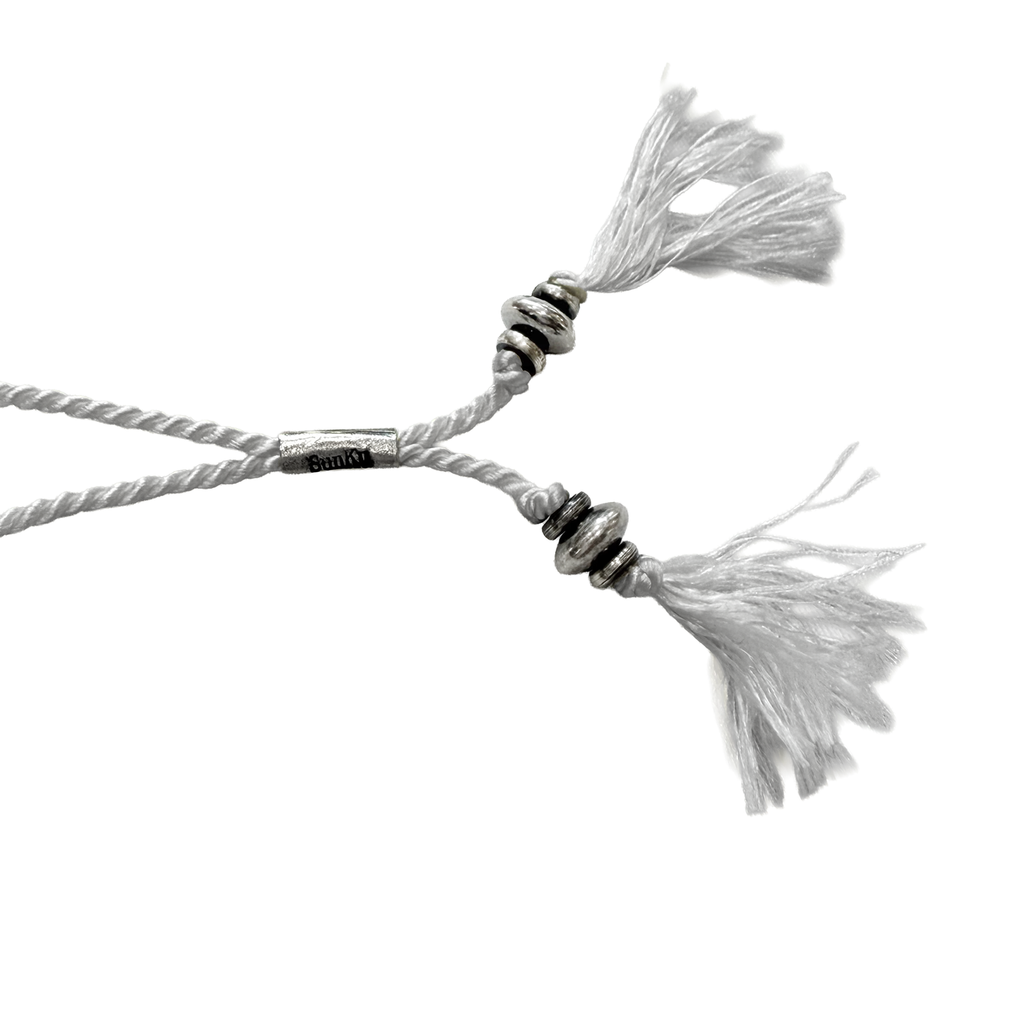 MUZE TURQUOISE LABEL × SunKu -【SILK ROPE TURQUOISE NECKLACE(WHITE)】ミューズ サンク シルク ロープ ターコイズ ネックレス ホワイト